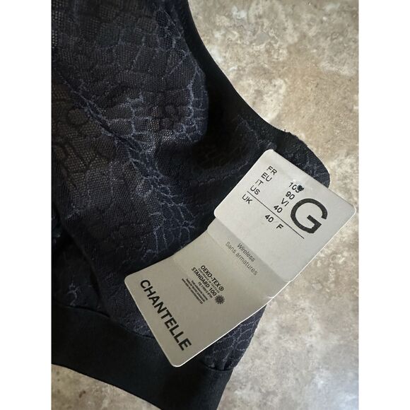 NWT Chantelle 40G Wireless Black Bra - Picture 2 of 5